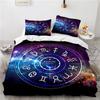 Zodiac Constellation Starry Sky Printed Duvet Cover Set Pillowcase 3d Bedding Set Europe/Australia/USA Twin Full Queen King Size