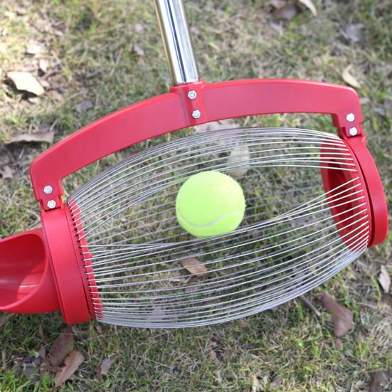 Сборщик орехов Подвесной Удлиненная ручка Нержавеющая сталь Толстый стержень Экономия труда с сумкой для хранения Большой катящийся Сборщик грецких орехов