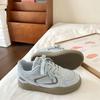 2024 новые популярные ретро туфли на толстой подошве в гонконгском стиле женские корейские белые туфли универсальные нишевые простые спортивные туфли