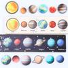 New Montessori Wooden Toys Eight Planets Puzzle Earth Sun Solar System Planets Planets Cognition Educational Toys Children Gifts
