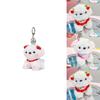 Lovely Cartoon Style Cotton Candy Dog Keychain For Sweet And Fun Fashion Statements