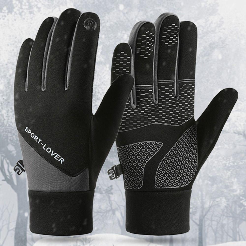 Thermal Fleece Winter Cycling Gloves Warm Outdoor Mittens Sports