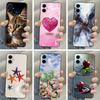Чехол для Samsung Galaxy A07 4G Чехол для Samsung A07 Милый Цветочный Принт Мягкие Силиконовые Чехлы Для Samsung A07 A 07 Чехол Fundas