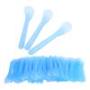 100 шт. Косметический шпатель пластиковый одноразовый крем для удаления волос крем для восстановления татуировок шпатель синий