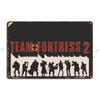 Team Fortress 2 Металлическая табличка Постер Дом Винтаж На заказ Винтажный Кинотеатр Жестяная табличка Постер