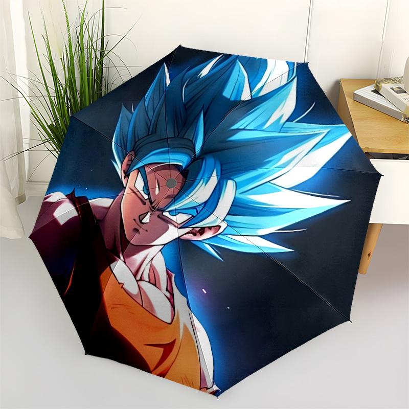 1pc Super Saiyan Automatic Umbrella 8-Bone Design Compact Gear for Outdoor Travel, Perfect Gift for Friends or Family yy250822057