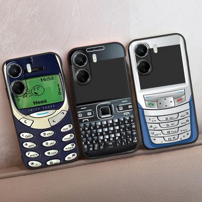 Чехол для телефона Redmi Note 13 Pro 5G 13C 4G 12C A3 A2 A1 Plus для Xiaomi 14 13 Poco C65 X6 X3 Pro, противоударный бампер с забавным рисунком, мягкий черный чехол