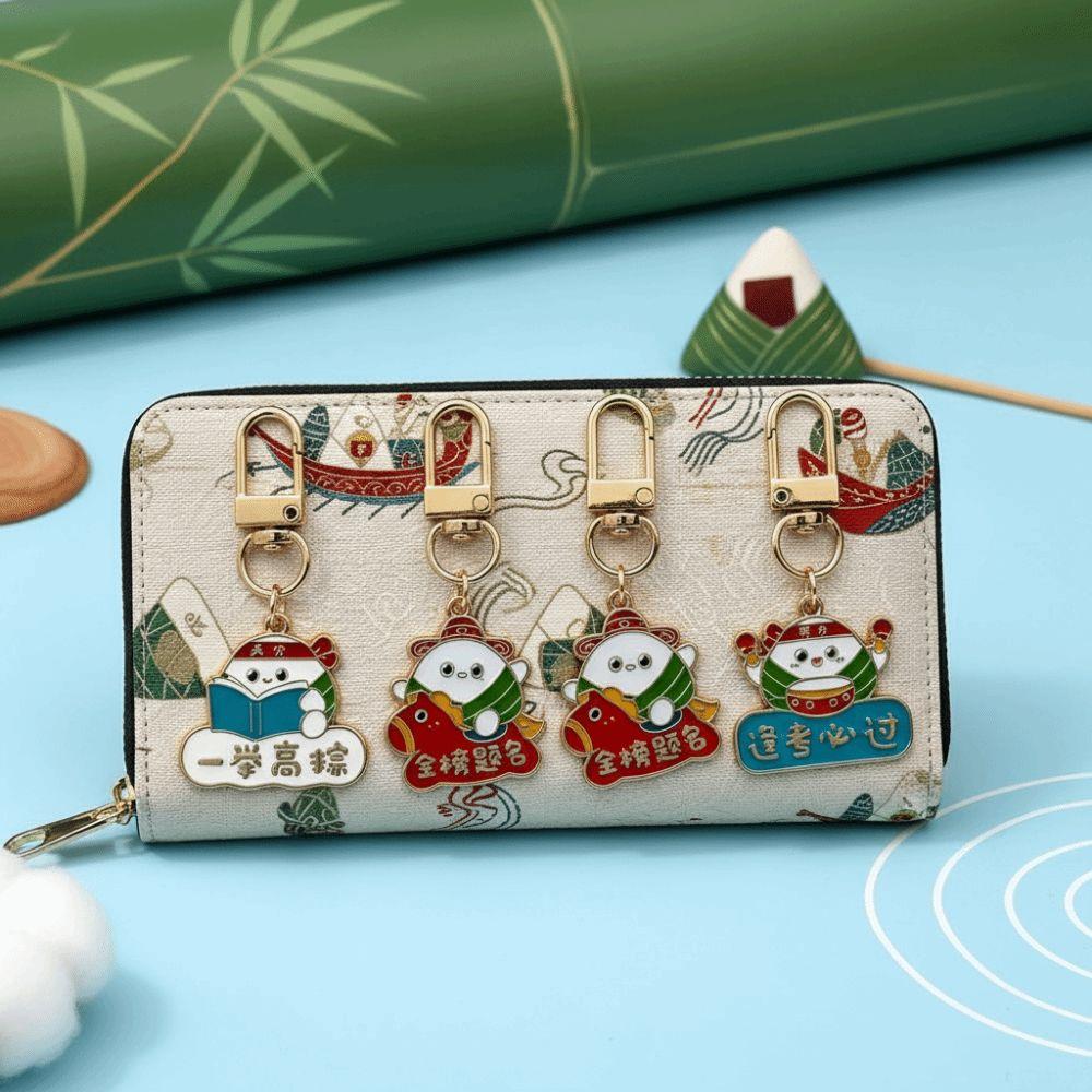 Ornament Zongzi Key Chain Mini Rice Dumpling Key Ring "Success in Exams" Pendant  Exam Luck Charm