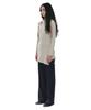 PARTIMENTO WOMEN Multiway Cutout Wrap Jersey Top_Mint Grey