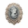 Retro European and American Queen Victoria Brooch - Vintage Cameo Corsage Jewelry