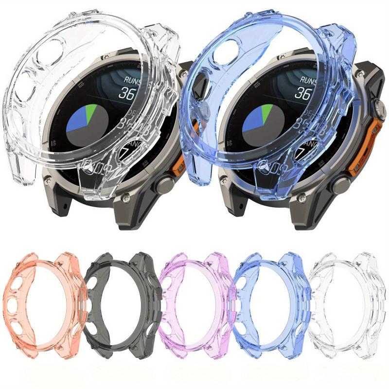 Защитный полупрозрачный чехол из ТПУ для Garmin Fenix 8 43/47/51 мм, устойчивый к царапинам, легкий, тонкий, противоударный, пылезащитный
