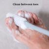 4pcsFoot Washing Brush Toe Sewing Soft Rubber Cleaner Foot Washing Soft Brush Exfoliating Dead Skin Brush Foot Rubbing Soft Hair.
