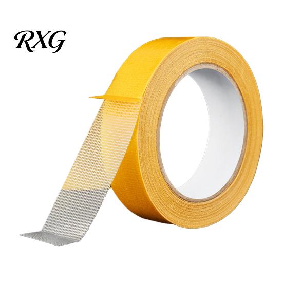Temporary Fabric Fixing Tape Heavy Duty Double-Sided Tape, Mesh Adhesive No Residual Glue Strong Fiberglass Design, for Industrial Strength