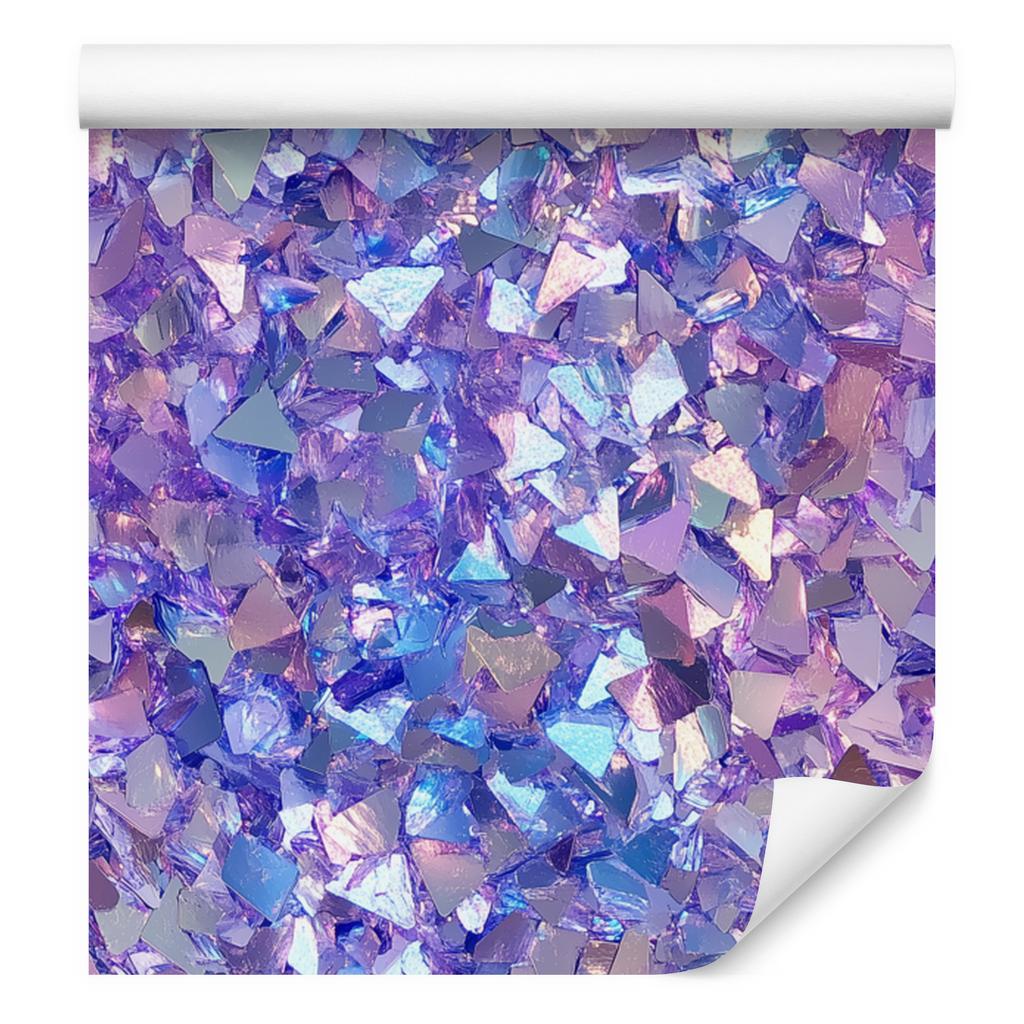 Iridescent glitter wallpaper in purple and blue for the living room and bedroom 50x1000