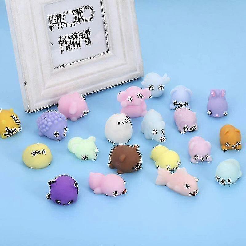 24pcs Squishy Toy Cute Animal Antistress Ball Mochi Toy Stress Relief Toys