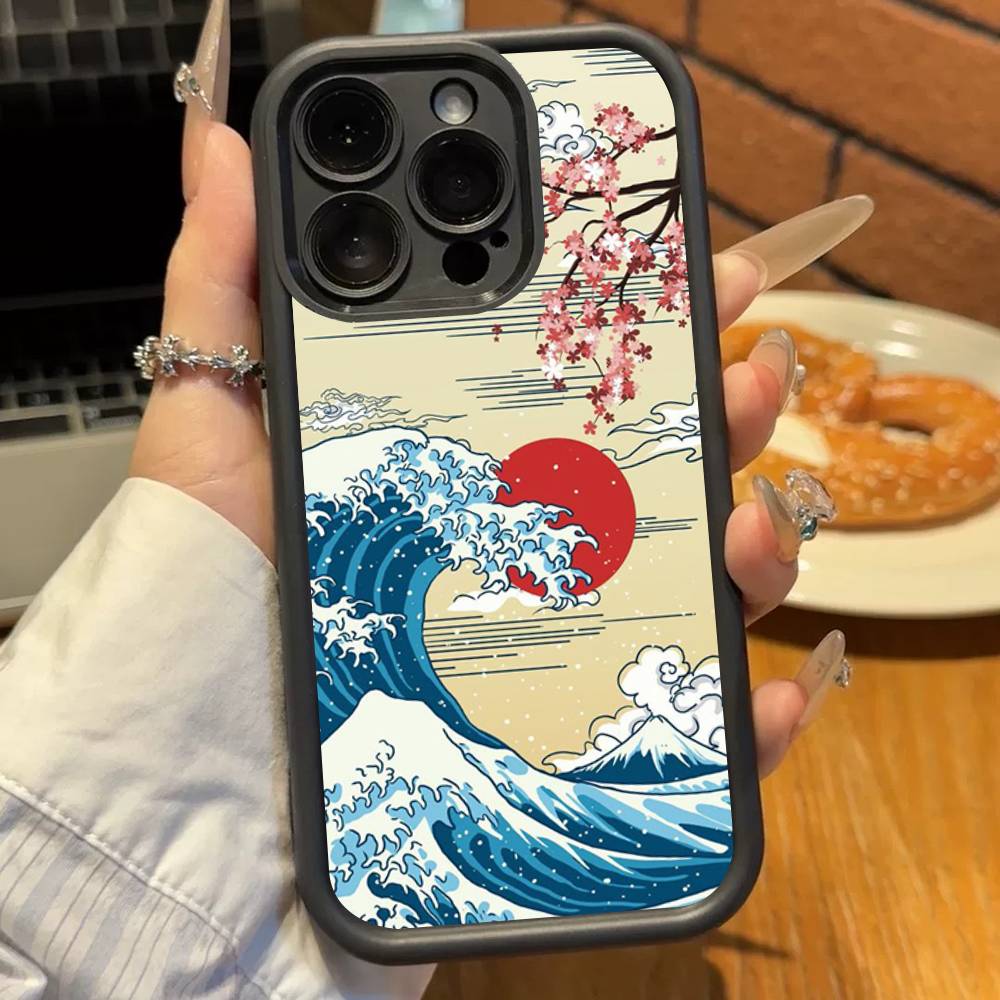 Япония Токио Осака Канагава Чехол для телефона Для iPhone 17 16 15 14 13 12 11 Pro Plus Max Мягкий ТПУ Защита камеры-лестницы Мягкая крышка
