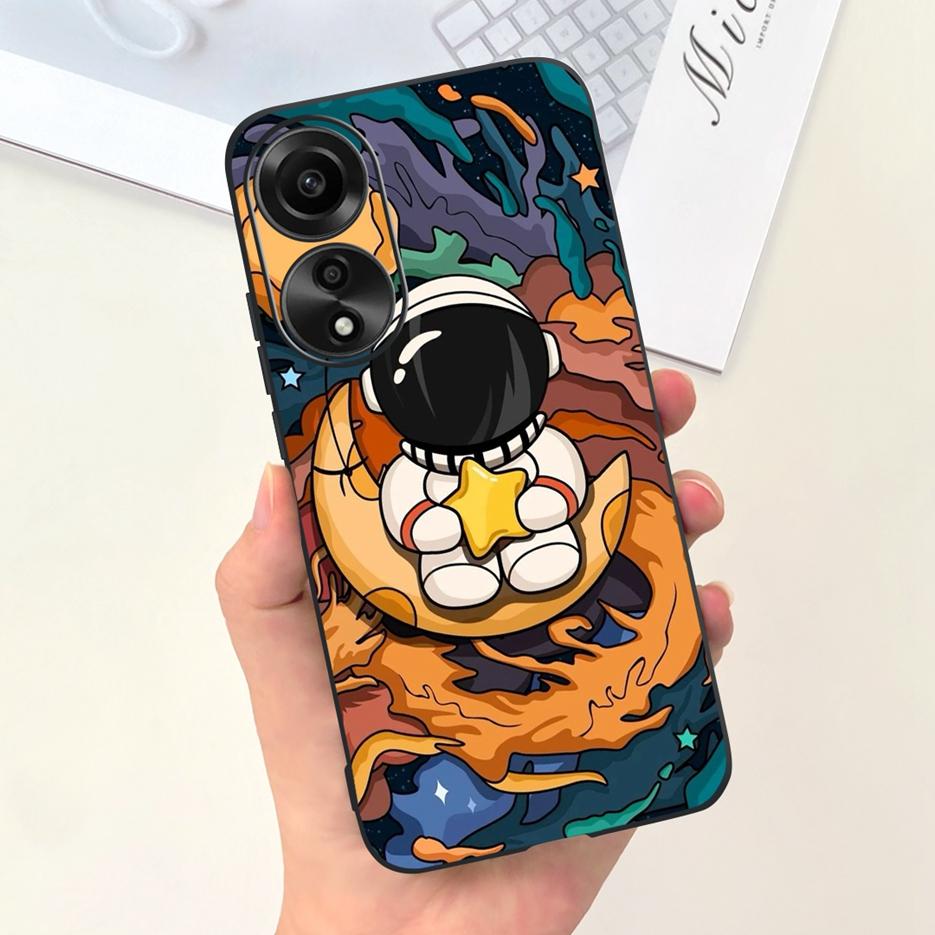 Чехол для Oppo A78 4G CPH2565 Милый Модный Мультяшный Расписной Чехол Мягкий Силиконовый Чехол для Телефона Для Oppo A78 A78 OppoA78 5G Матовый Coque