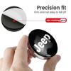 For Jeep Car Emblem Badge Decoration Wheel Center Hub Cap Rim Lid Sticker Cherokee Patriot Liberty Wrangler JK JL Commander NXJPT1