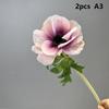 Искусственная ветка Real Touch Искусственные цветы Садовый декор Имитация цветка Розовая анемона Балконное украшение