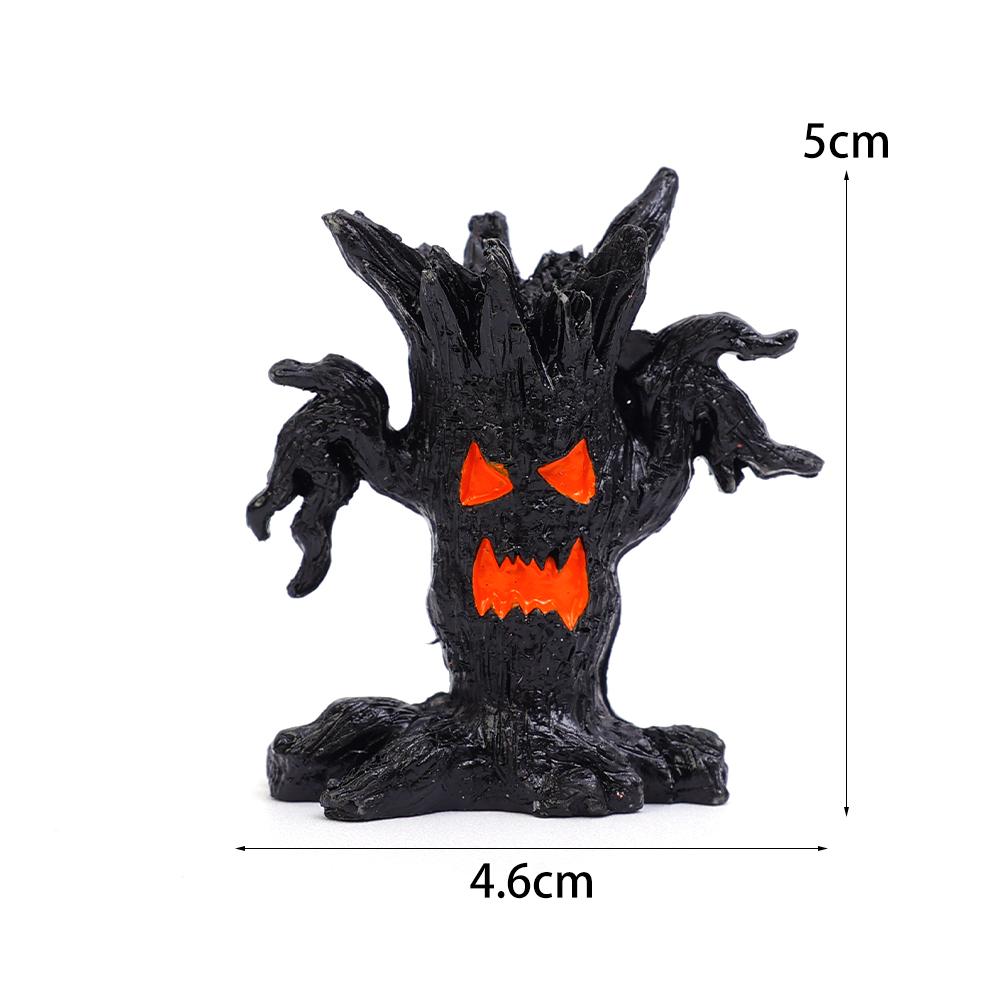 Хэллоуин Дриада Микро Ландшафтные Украшения Ужасная Атмосфера Мини Дриада Форма Смоляное Украшение для Вечеринки Хэллоуина Домашний Декор Ремесла
