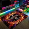 Guns N’ Roses Design Crystal Velvet Carpet Cozy Non?Slip Printed Rug For Bedroom Living Room Entrance