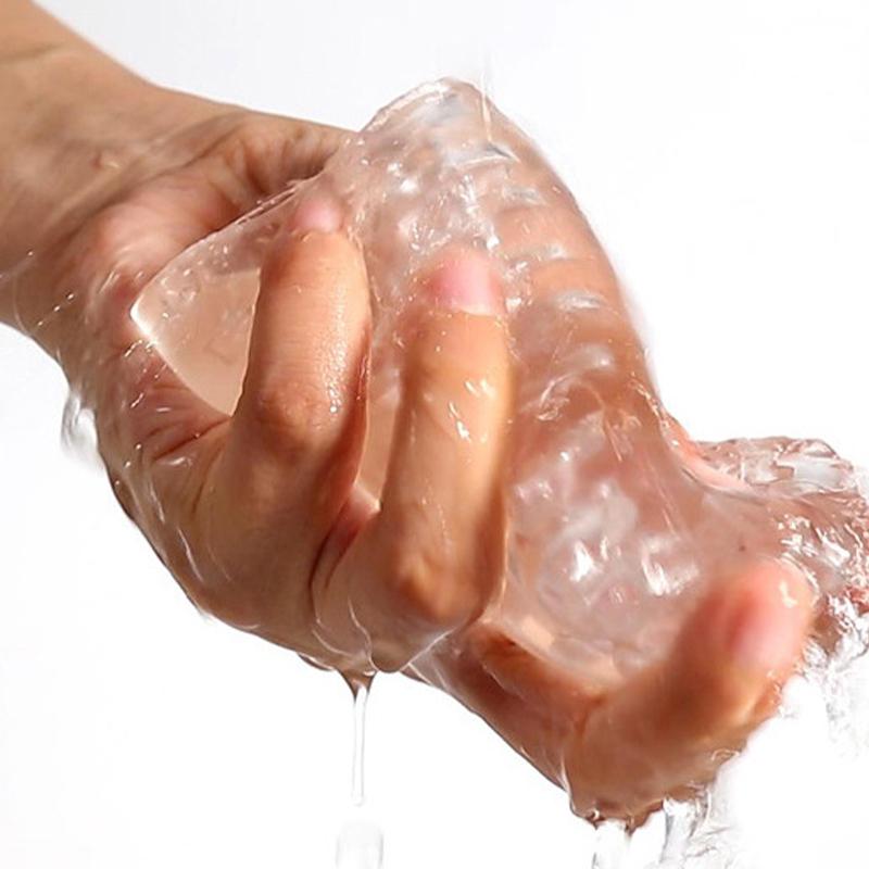 Прозрачный мужской мастурбатор, искусственная киска, вагинальный для мужчин, головка, сосание, насос для пениса, шипы, тренажер, секс-игрушки для мужчин 18+