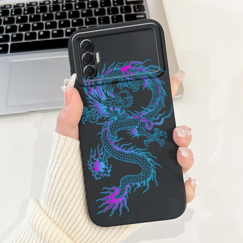 Для Tecno Spark 8P Чехол Мягкий Силиконовый Задний Чехол Панда Мраморный Дракон Кот Астронавт Чехол для Телефона Для Spark8P KG7H KG7 KG7n Capas