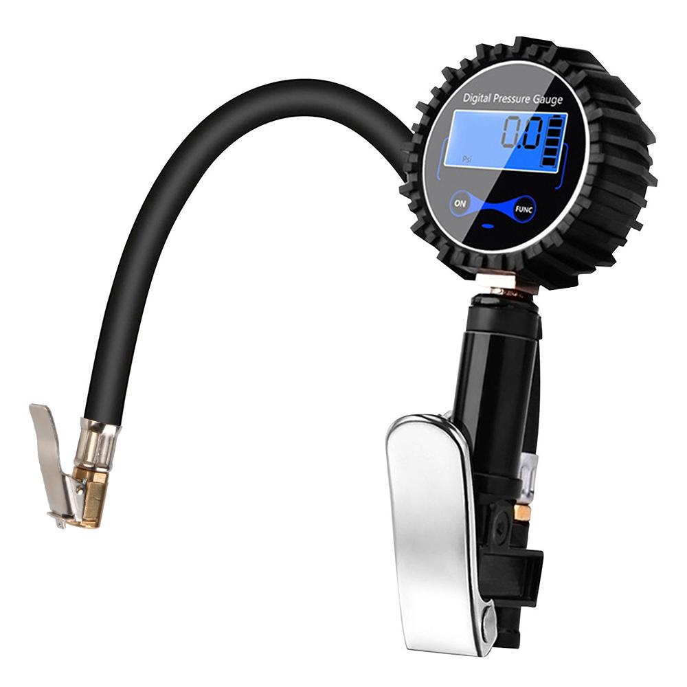 Цифровой дисплей для измерения давления в шинах Автомобильные аксессуары Высокоточный мониторинг Пистолет для накачивания шин Универсальный автомобильный манометр для шин