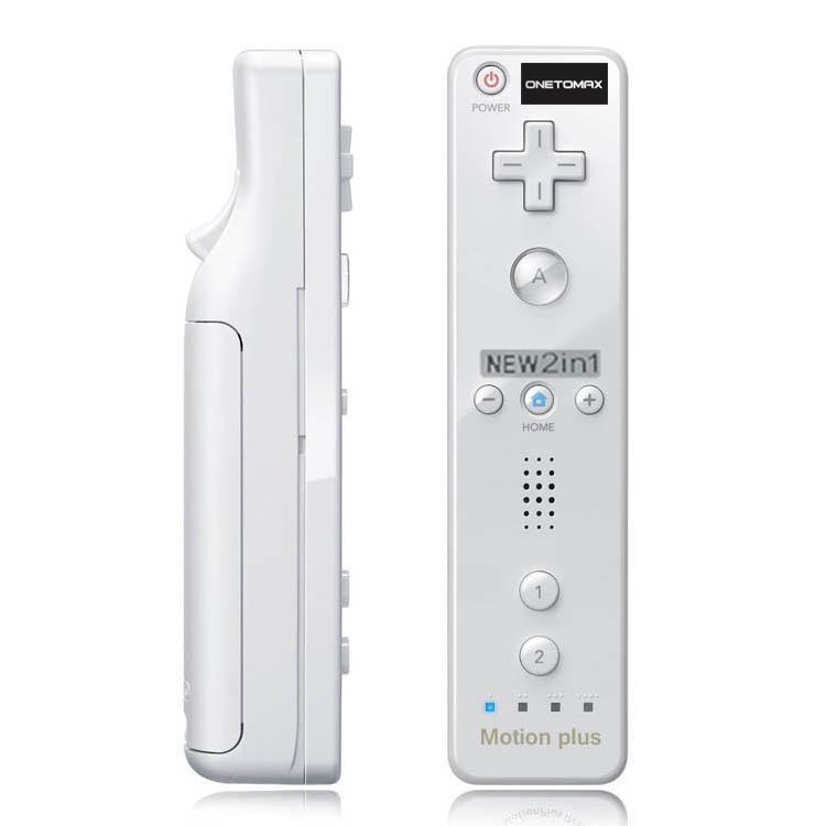 2 In1 Game Remote Controller For Nintendo Wii Controller Built-in Motion Plus+Silicone Protective Case