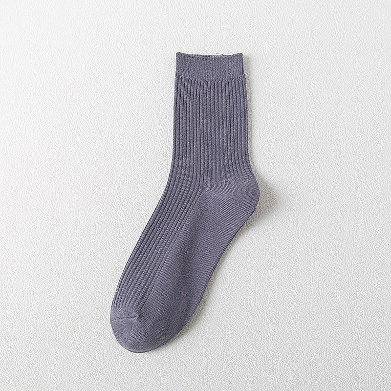 Men's Mid-calf Cotton Socks, Anti-odor, Sweat-absorbing and Antibacterial Long Calf Cotton Socks for Autumn and Winter, Spring and Autumn Long Socks