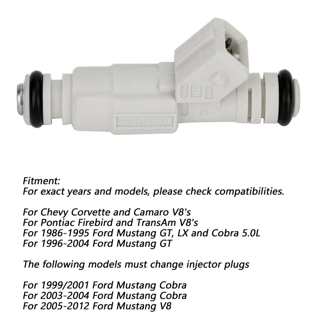 1 шт. Форсунки 36 фунтов 0280155737 Подходят для Ford Подходят для GM LS1 LT1 5.0L 5.7L 380CC