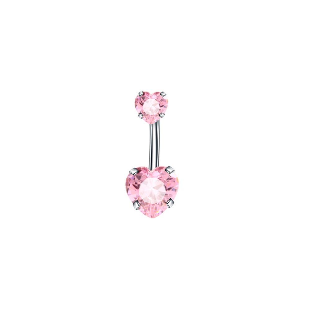 Internal Thread Belly Piercing Heart Body Jewelry Sexy Belly Button Rings Women