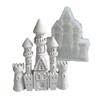 European Style Castle Candle Silicone Mold House Building Cake Chocolate Silicone Mold Soap Castle Resin Gypsum Mold 2024
