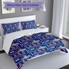 3pcs New York Giants logo pattern bedding set duvet cover set includes duvet cover &pillowcases, perfect all season bedroom decoration & gift