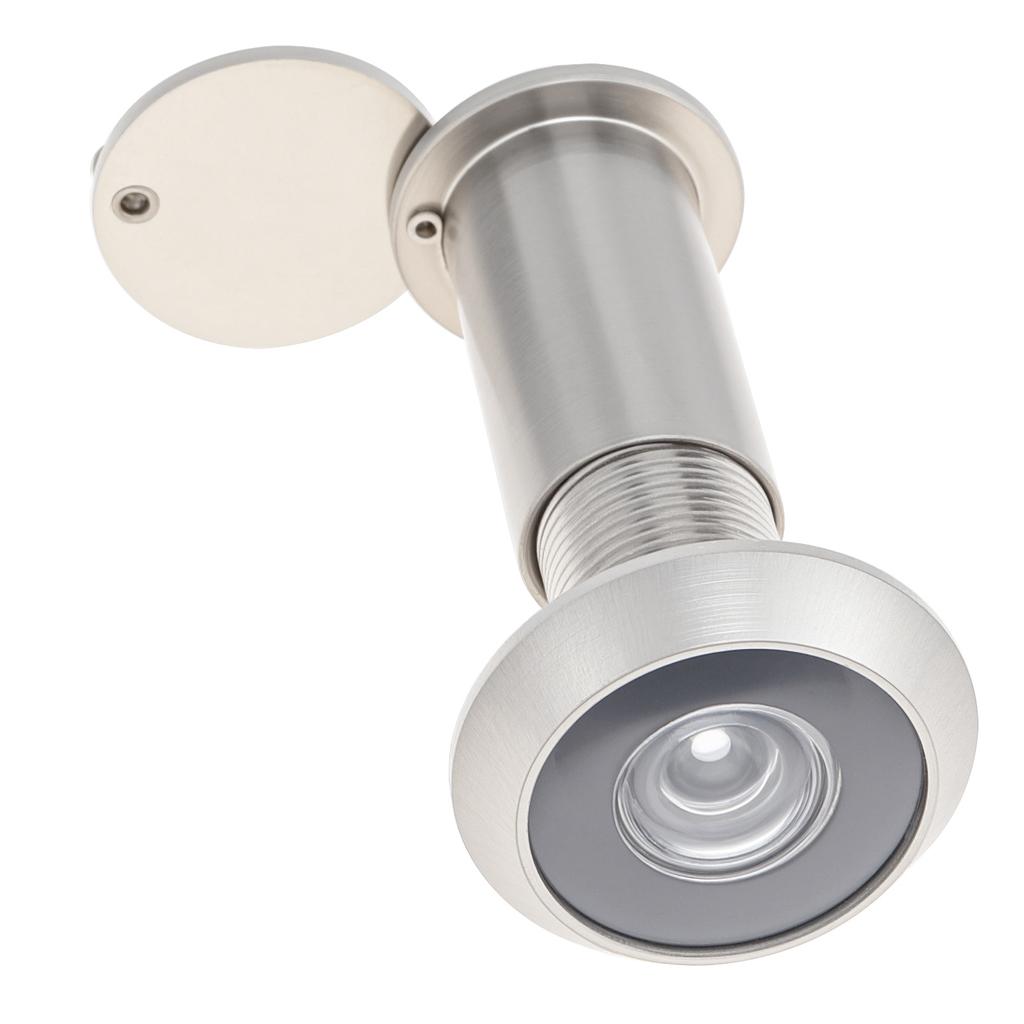 Solid Brass 16mm Door Peephole 200 Degree HD Lens Privacy Cover Heavy Duty Includes Drill Bit Universal 35-60mm Solid Wood Door