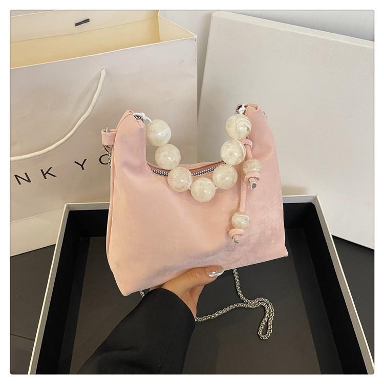 Новая китайская сумка женская летняя новая ручная сумка с вышитыми жемчужинами, модная тенденция, универсальная сумка через плечо