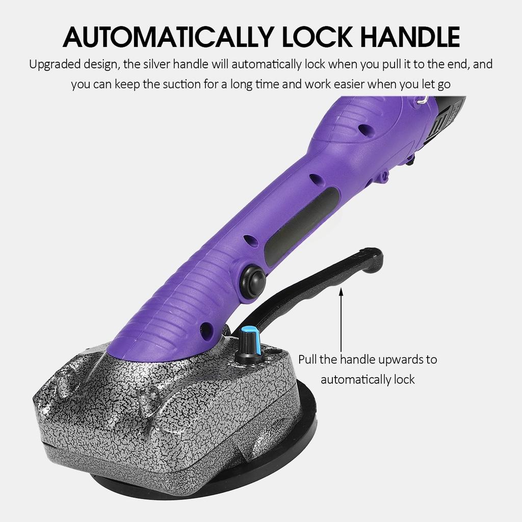 Машина для укладки плитки Вибратор для плитки Присоска 10-ступенчатая регулируемая Автоматический вибратор для пола Инструменты для выравнивания с 2 аккумуляторами 1500 Вт 100 В-240 В