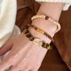 Tiger's Eye Citrine Maillard Beaded Bracelet Neutral Wind Light Luxury Temperament Bracelet Niche Design Versatile Jewelry