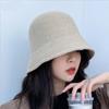 Casual Fisherman Cap Foldable Panama Hat Portable Bucket Hat  Women