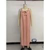 Women's Summer Halter Dress Bow Striped Loose Dress