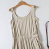 2025 Spring Women's Casual Sleeveless Elastic Waist Vest Dress