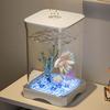Аквариум для петушка Высокопрозрачный Настольный аквариум Маленький аквариум-террариум Аквариум для разведения рыбок для гостиной офиса
