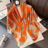 Print Satin Silk Square Scarf Hijab Women Bandana 90CM Headscarves Neckerchief Ladies Muffler Shawl Wrap Foulard Headband