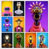 Realistic Abstract Robots Surrealism Posters Cool Robot Priest Modern Prints Canvas Wall Art Pictures Home Living Room Decor