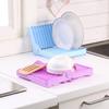 Foldable Design Dish Drying Rack Plastic Material Kitchen Drainer Plate Organizer  Plate Storage