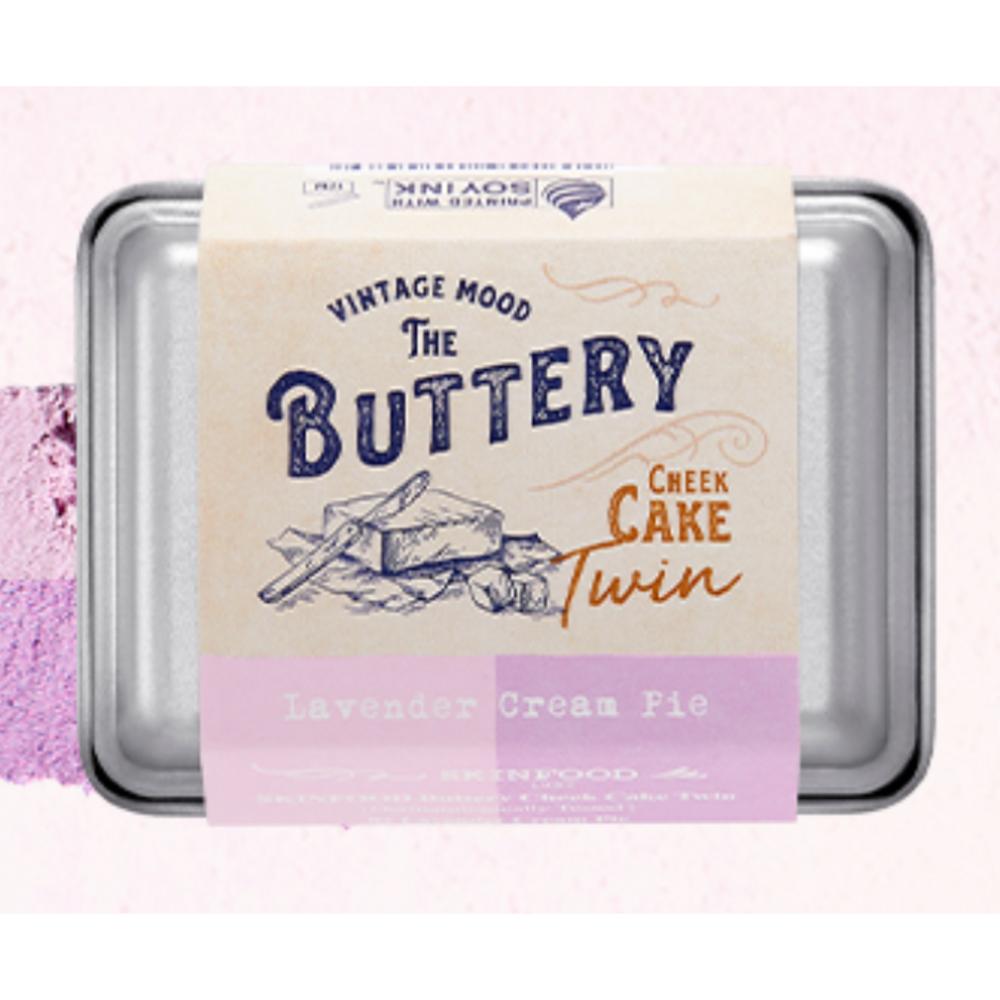 SKINFOOD Buttery Cheek Cake Twin Blusher 9,5 г, 02 Лавандовый кремовый пирог, 1 шт.