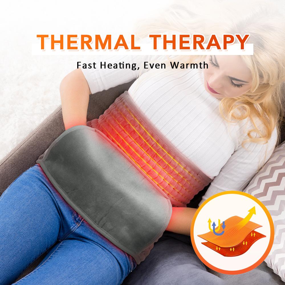 Electric Heating Pad Back Heating Support Belt Heated Waist Brace Adjustable Temperature Warm Abdomen Warmer Lumbar Support Pad