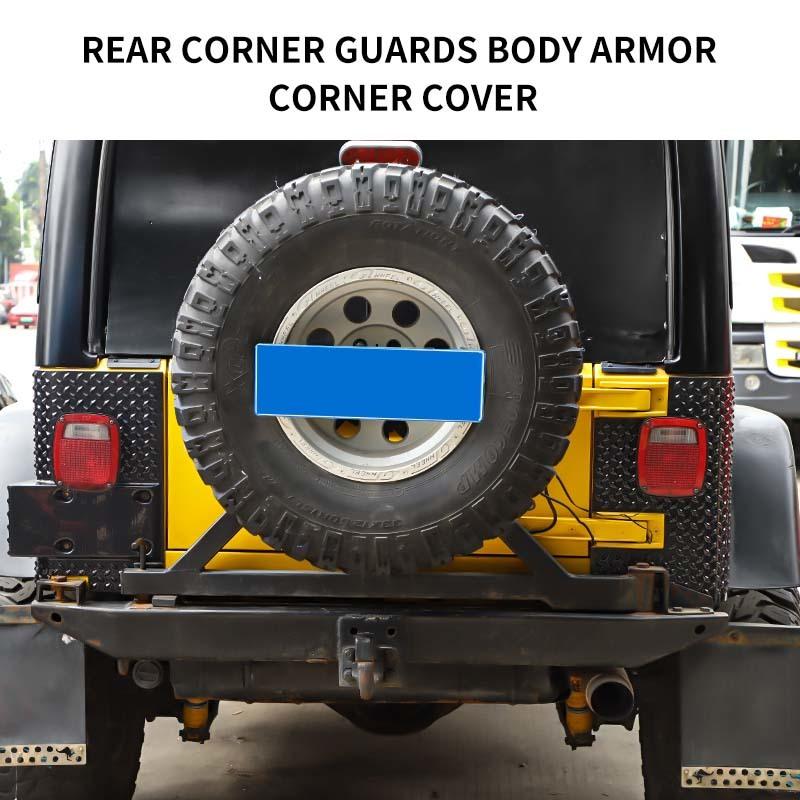 Крышки задних угловых фонарей Trail Armor подходят для Jeep Wrangler TJ 1997-2006 годов, расширители арок в стиле Pocket Style