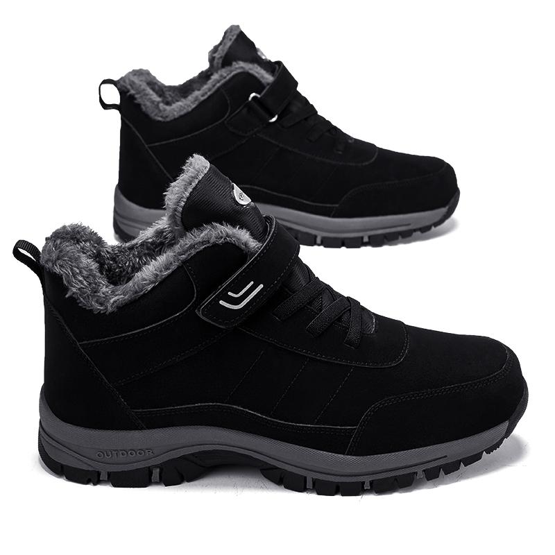 Новая мужская обувь Осень-Зима Популярный кожаный верх Удобная нескользящая обувь Обувь для ходьбы и бега Спортивная обувь Мужская обувь