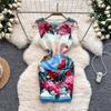 Summer Women Brand Designer Print Runway Dress Elegant Sleeveless Mini Short Tank Party Dresses